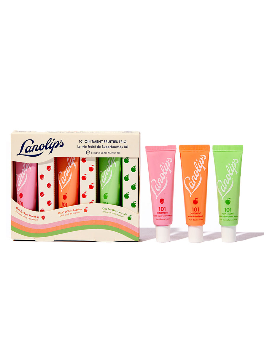 可愛いミニ お得3本set★LANOLIPS★101軟膏バーム+リップ トリオ Holiday Gift Sets | Day & Night Lip Mini Gift Set | Lanolips