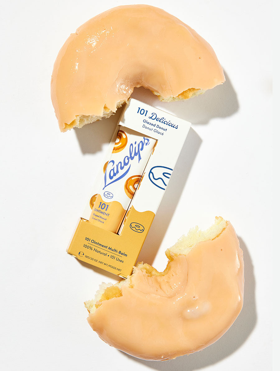 If you love 101 Fruities, you will love 101 Delicious. Our new Lanolips 101 Delicious range comes in two all-natural flavors: Glazed Donut and Raspberry Shortcake.