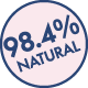 Natural - 98.4%