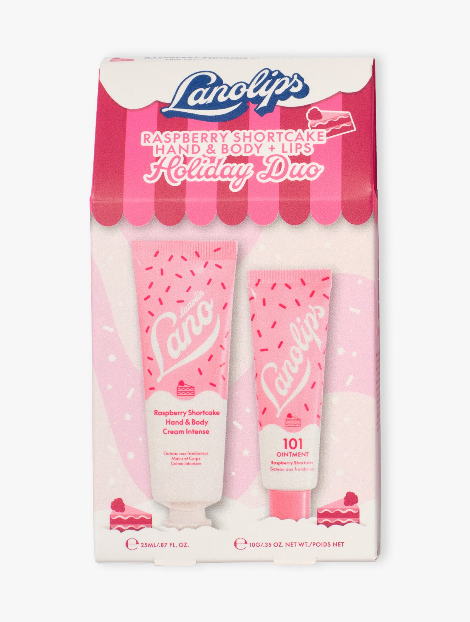 Raspberry Shortcake Holiday Duo | Limited Edition | Lanolips USA