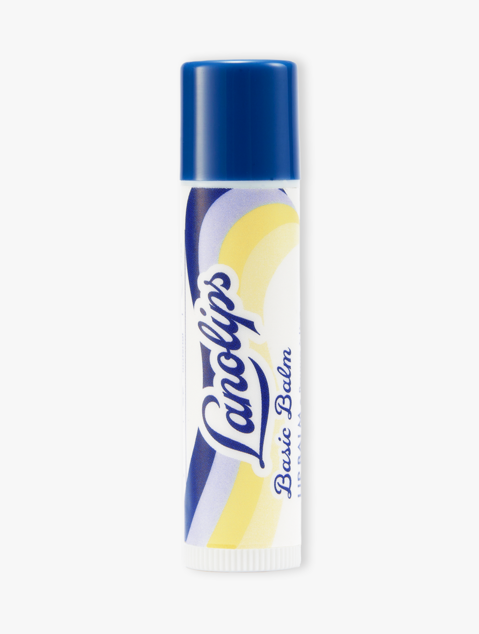 Lanolips Basic Balm Original Vanilla tube on a white background