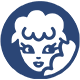 Logo of Lanolips Sheepie with blue and white colors on a light background