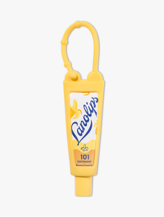 Product shot of the Lanolips Yellow Key Ring Accessory.