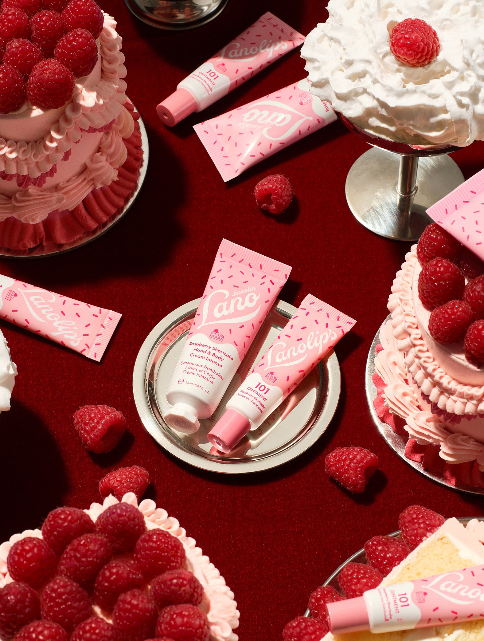 Raspberry Shortcake Holiday Duo | Limited Edition | Lanolips USA