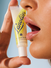 Lanolips Banana Balm + Lemonaid Lip Treatment | Load image into Gallery viewer, Close up shot of model wearing Lanolips Lemonaid Lip Treatment
