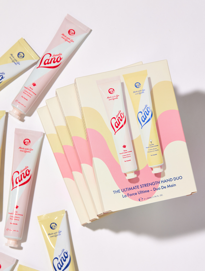 The Ultimate Strength Hand Duo leaves a silky veil on the skin for continual moisture.